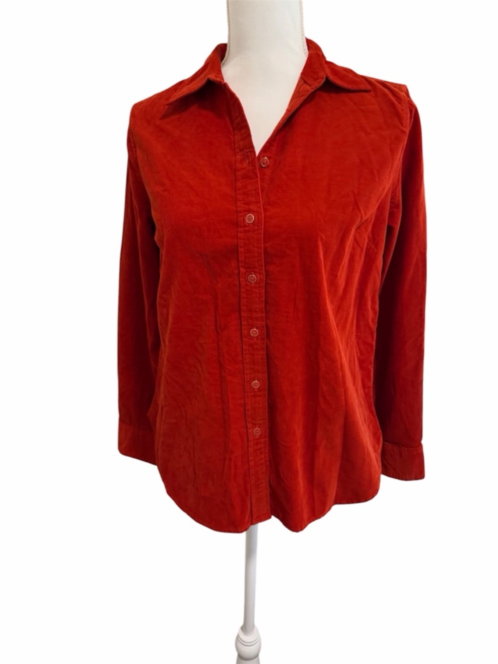 Talbots Women's Button-Down Shirt - Deep Rust